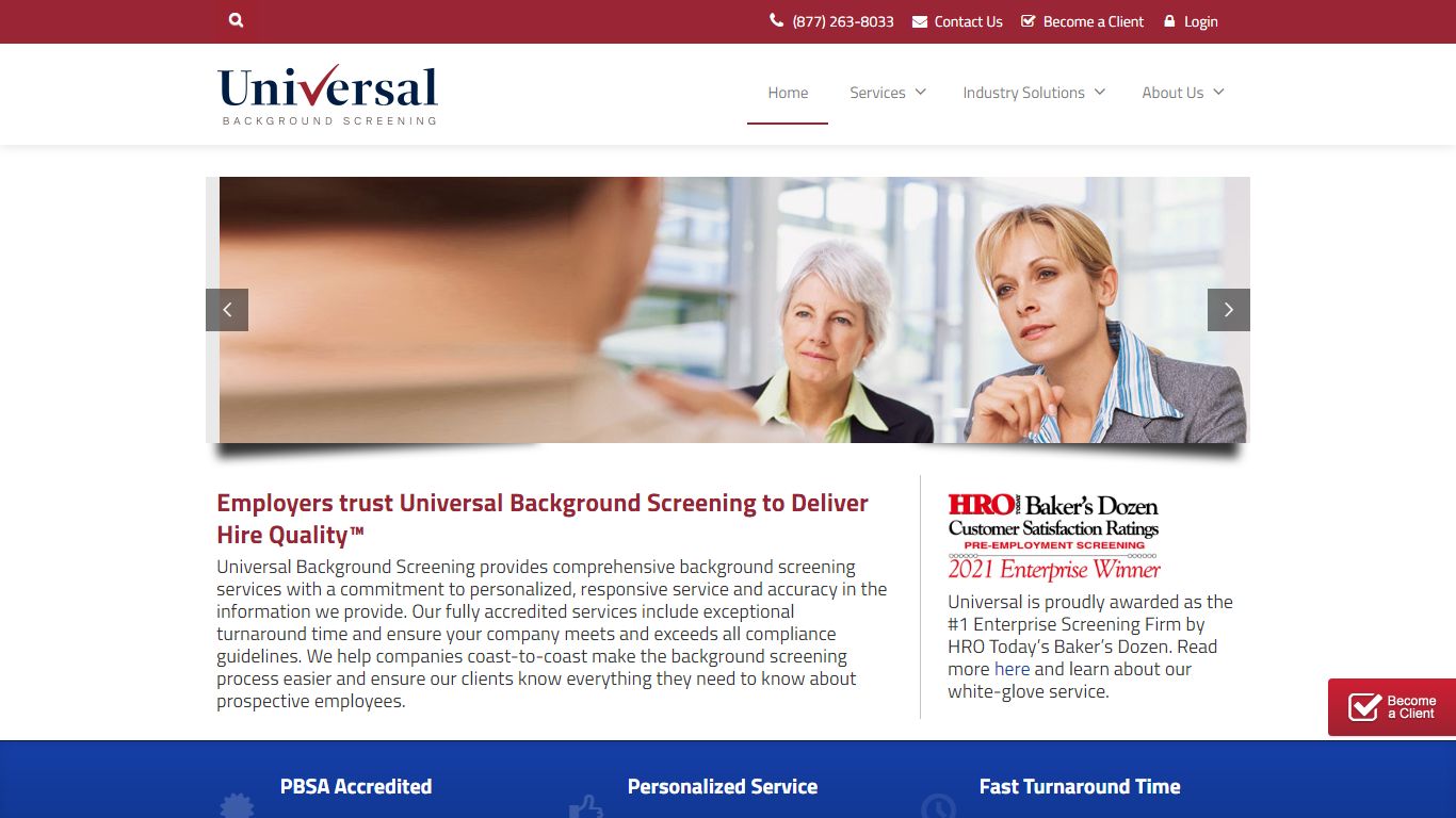 Universal Background Screening | Delivering Hire Quality
