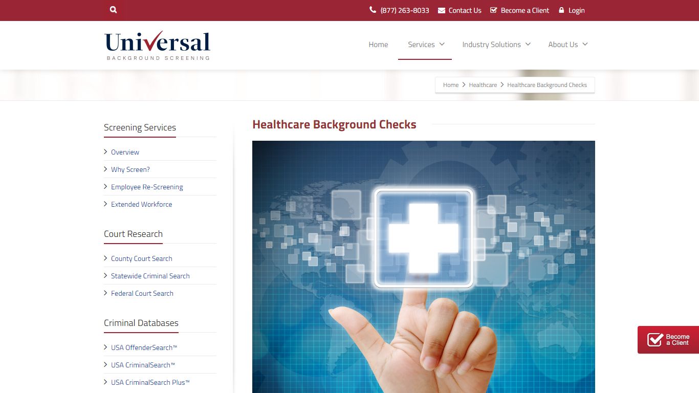 Universal Background Screening | Healthcare Background Checks