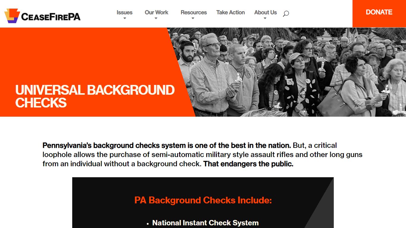 Universal Background Checks | CeaseFirePA
